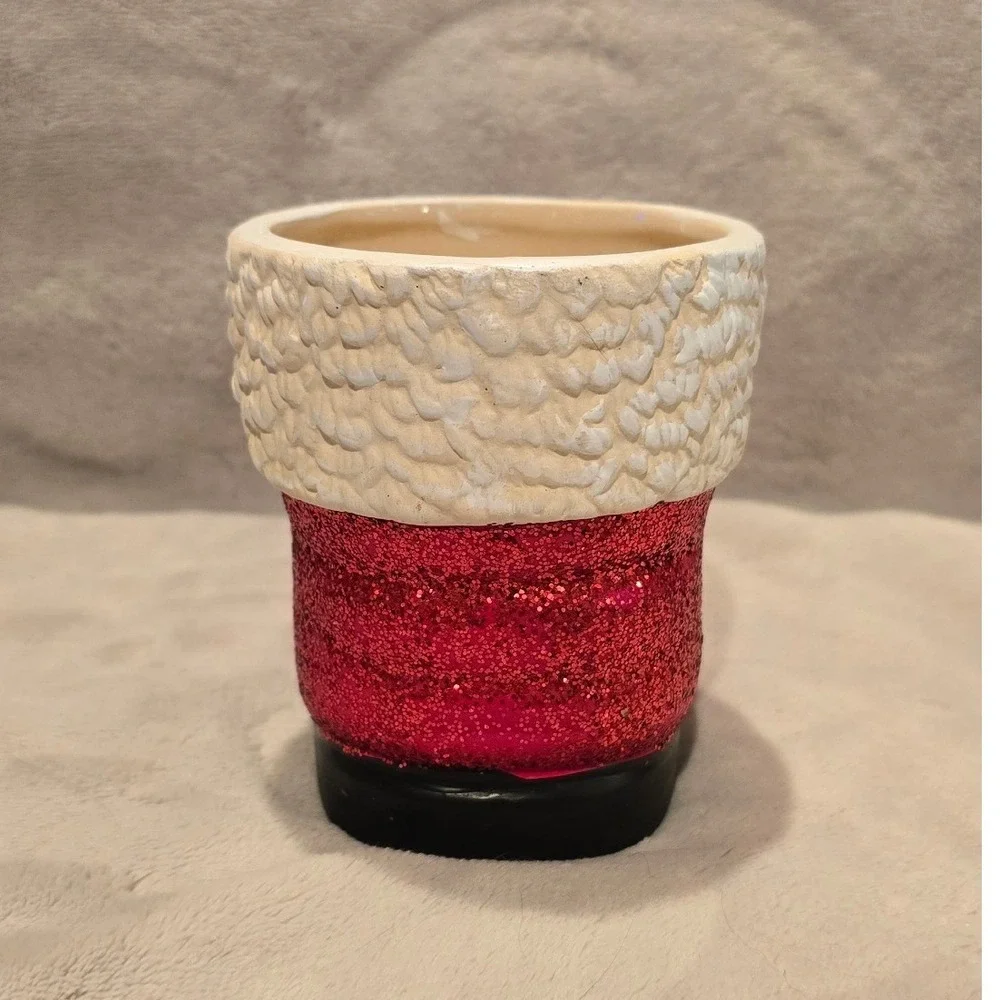 Vintage Ceramic Red Boot‎ Sparkling Planter